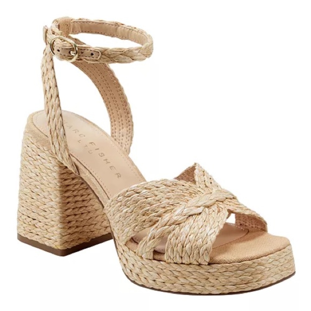 Marc Fisher Raffia Wedges - Worn Once
